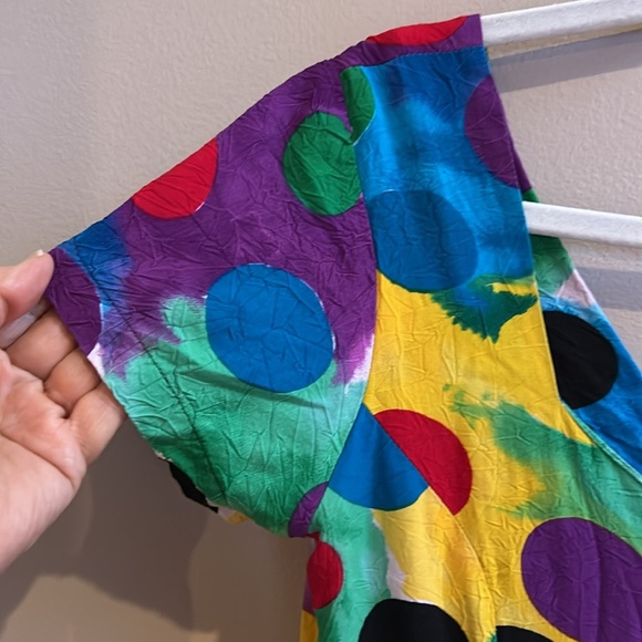 Jams World Mini Dress Hawaii Vintage Beach 1980s Size Large - Picture 4 of 7